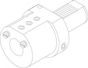 Bison Toolholders for tools with cylindrical shank 1258-16-8
