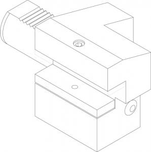 Bison Square Toolholder 1134-25L