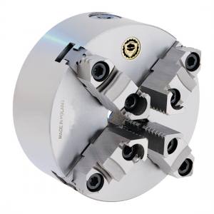 Bison 4-jaw self-centr. scroll chuck Mounting Type D 3645-160-3