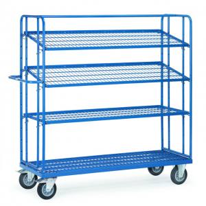 Etagenwagen 400 kg, 3 lose Drahtgitterböden, 1650 x 610 mm