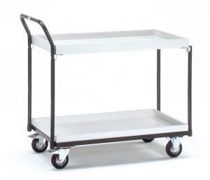 ESD table top cart, 3 boxes, 850 x 500 mm