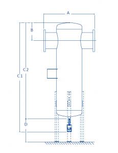 BEKO CLEARPOINT® W Water Separator L204 with flange filter