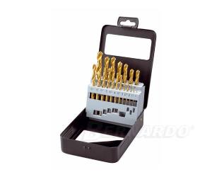 Bernardo 19 pcs. set TIN-coated HSS drills