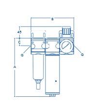 BEKO Druckluft-Membrantrockner DRYPOINT M Typ DFDR08G24KA
