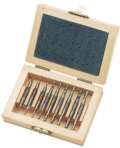 Knuth End Milling Set, 9 pcs., HSS
