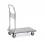 Aluminium platform trolley 150 kg, 740x480mm