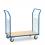 Double open-side platform cart 200 kg 1000 x 600