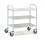 Bürowagen 150 kg, Ladefläche 800x500 mm, mit 3 Böden